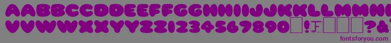 RippleNormal Font – Purple Fonts on Gray Background
