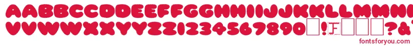 RippleNormal Font – Red Fonts on White Background