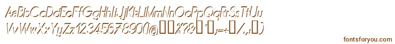 Шрифт Mirai – коричневые шрифты на белом фоне
