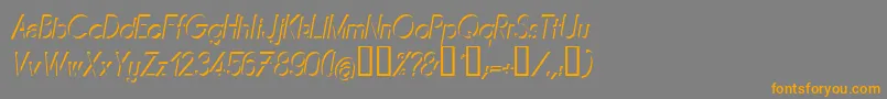 Weitere Informationen zur Mirai-Schriftart Mirai-Schriftart – Orangefarbene Schriften auf grauem Hintergrund