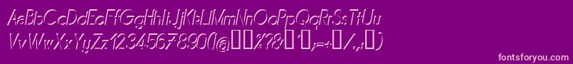 Mirai Font – Pink Fonts on Purple Background