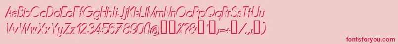 Mirai Font – Red Fonts on Pink Background