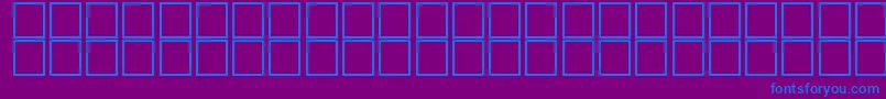 JaridahBoldItalic-Schriftart – Blaue Schriften auf violettem Hintergrund