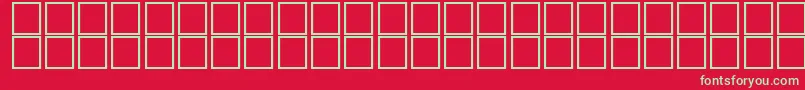 フォントJaridahBoldItalic – 赤い背景に緑の文字