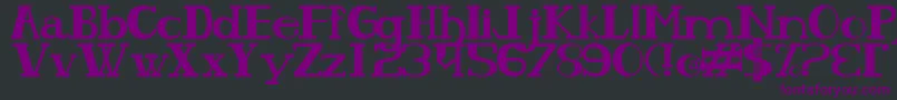 OlhoDePeixe Font – Purple Fonts on Black Background