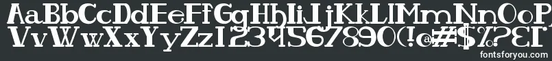 Шрифт OlhoDePeixe – белые шрифты