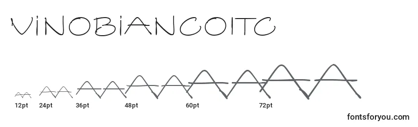 VinoBiancoItc Font Sizes