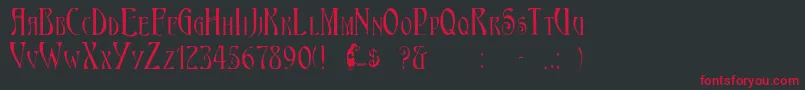 fuente Ambrosia – Fuentes Rojas Sobre Fondo Negro