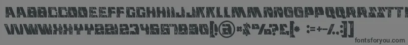 Mechagrunge Font – Black Fonts on Gray Background