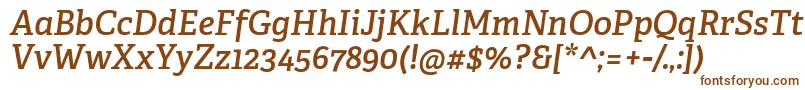 AdelleCyrillicSemiboldItalic Font – Brown Fonts