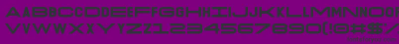 O.K.Retro-fontti – mustat fontit violetilla taustalla