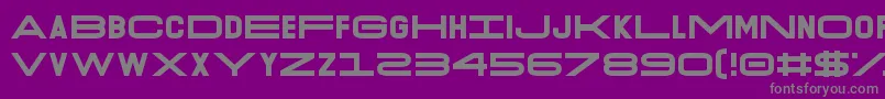 O.K.Retro-Schriftart – Graue Schriften auf violettem Hintergrund
