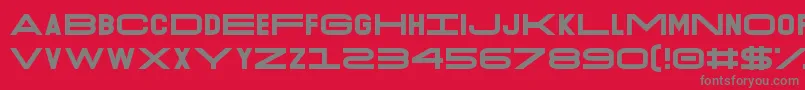 Шрифт O.K.Retro – серые шрифты на красном фоне