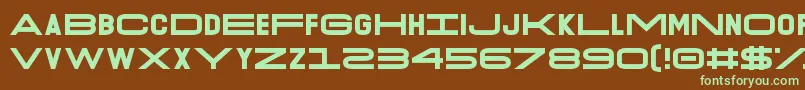 O.K.Retro Font – Green Fonts on Brown Background
