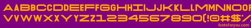 O.K.Retro Font – Orange Fonts on Purple Background