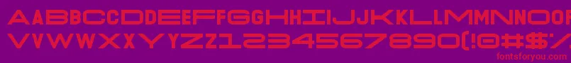 O.K.Retro Font – Red Fonts on Purple Background