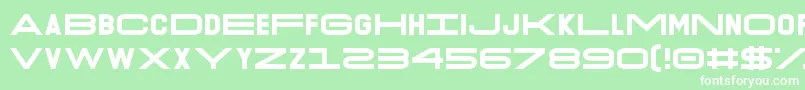 O.K.Retro-Schriftart – Weiße Schriften auf grünem Hintergrund
