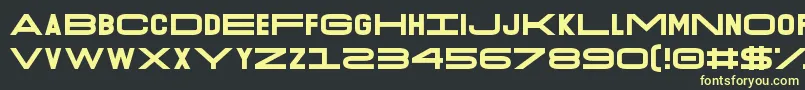 O.K.Retro Font – Yellow Fonts on Black Background