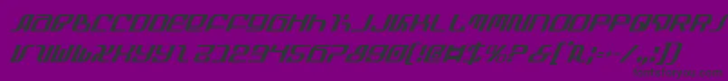 InfinityFormulaCondItalic Font – Black Fonts on Purple Background