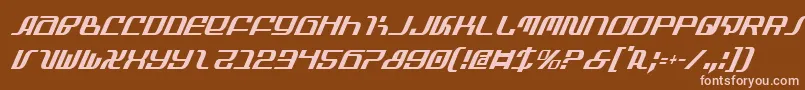 InfinityFormulaCondItalic Font – Pink Fonts on Brown Background