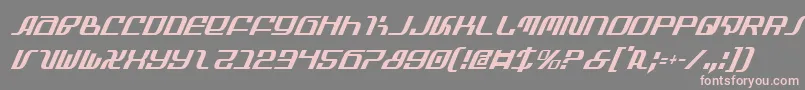 InfinityFormulaCondItalic Font – Pink Fonts on Gray Background