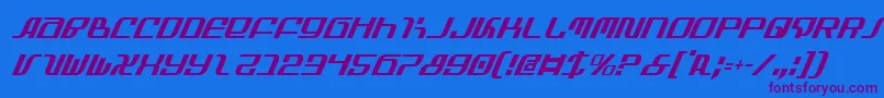 InfinityFormulaCondItalic Font – Purple Fonts on Blue Background