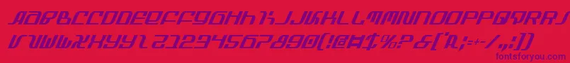 InfinityFormulaCondItalic Font – Purple Fonts on Red Background