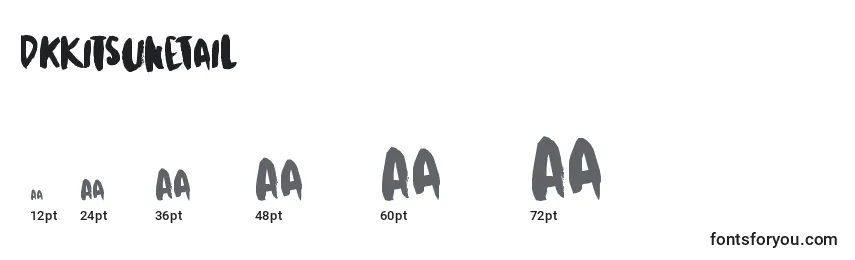 DkKitsuneTail Font Sizes
