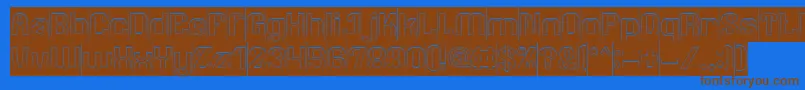 AgeOfAwakeningInverse Font – Brown Fonts on Blue Background