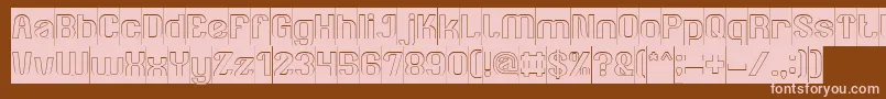 AgeOfAwakeningInverse Font – Pink Fonts on Brown Background