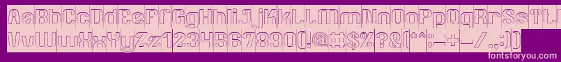 AgeOfAwakeningInverse Font – Pink Fonts on Purple Background