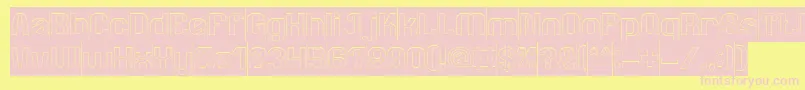 AgeOfAwakeningInverse Font – Pink Fonts on Yellow Background