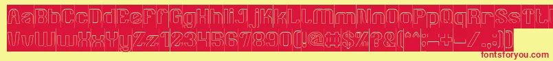 AgeOfAwakeningInverse Font – Red Fonts on Yellow Background