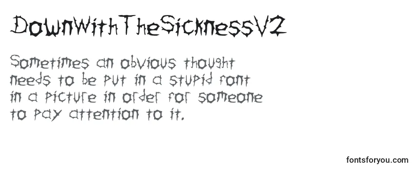 DownWithTheSicknessV2 Font