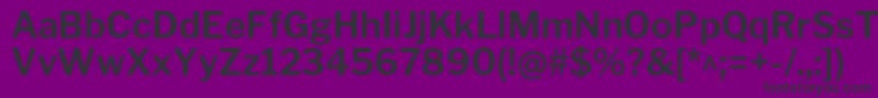 LibrefranklinSemibold Font – Black Fonts on Purple Background