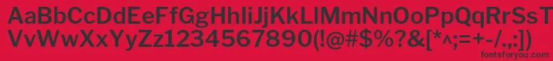 Шрифт LibrefranklinSemibold – чёрные шрифты на красном фоне