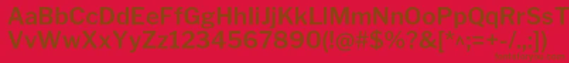 LibrefranklinSemibold Font – Brown Fonts on Red Background