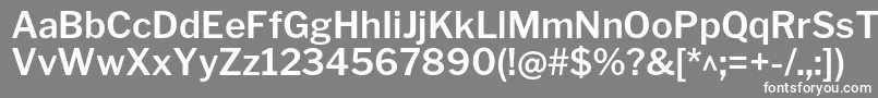 フォントLibrefranklinSemibold – 灰色の背景に白い文字