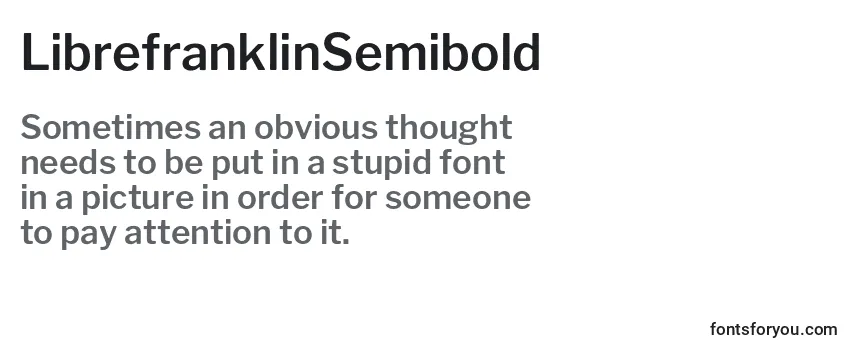 Шрифт LibrefranklinSemibold (110709)