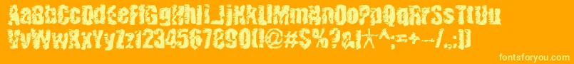 fuente Benwitch – Fuentes Amarillas Sobre Fondo Naranja