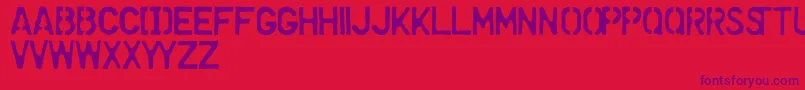 Dollar Font – Purple Fonts on Red Background