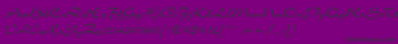 CharmeLt Font – Black Fonts on Purple Background