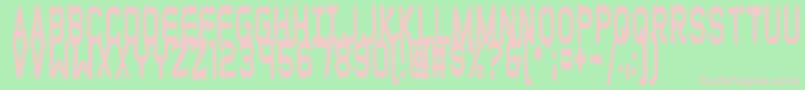 Funny Farm Soft Font – Pink Fonts on Green Background