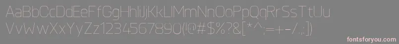 KnulUltralight Font – Pink Fonts on Gray Background