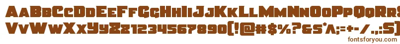 Justicestraight Font – Brown Fonts on White Background