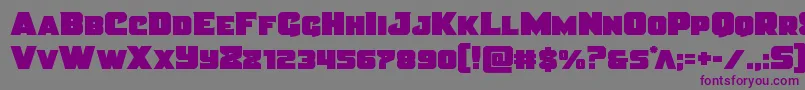 Justicestraight Font – Purple Fonts on Gray Background