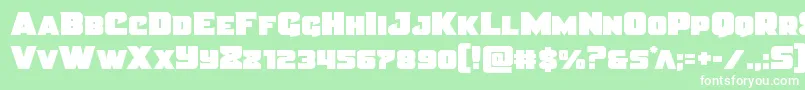 Justicestraight Font – White Fonts on Green Background