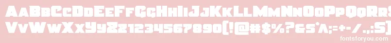 Justicestraight Font – White Fonts on Pink Background