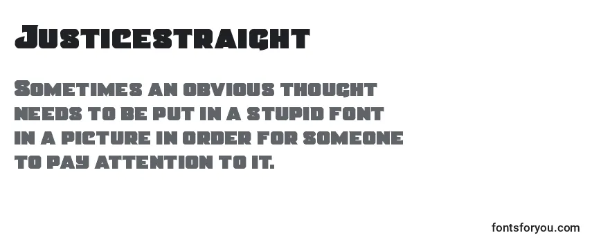 Justicestraight Font