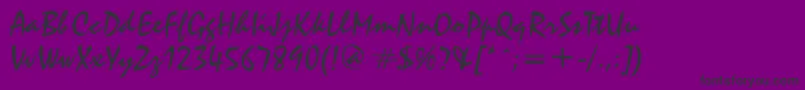 Cycloneplain Font – Black Fonts on Purple Background